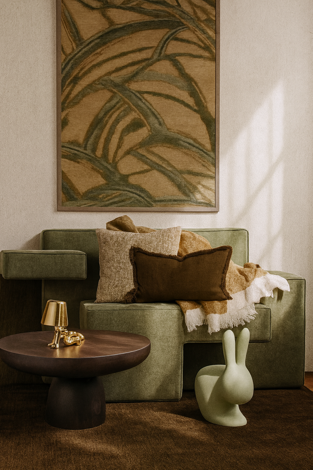 Qeeboo Rabbit Chair Baby - Balsam Green