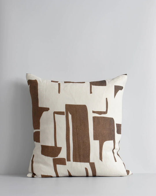 Elle Cushion - Coffee Bean