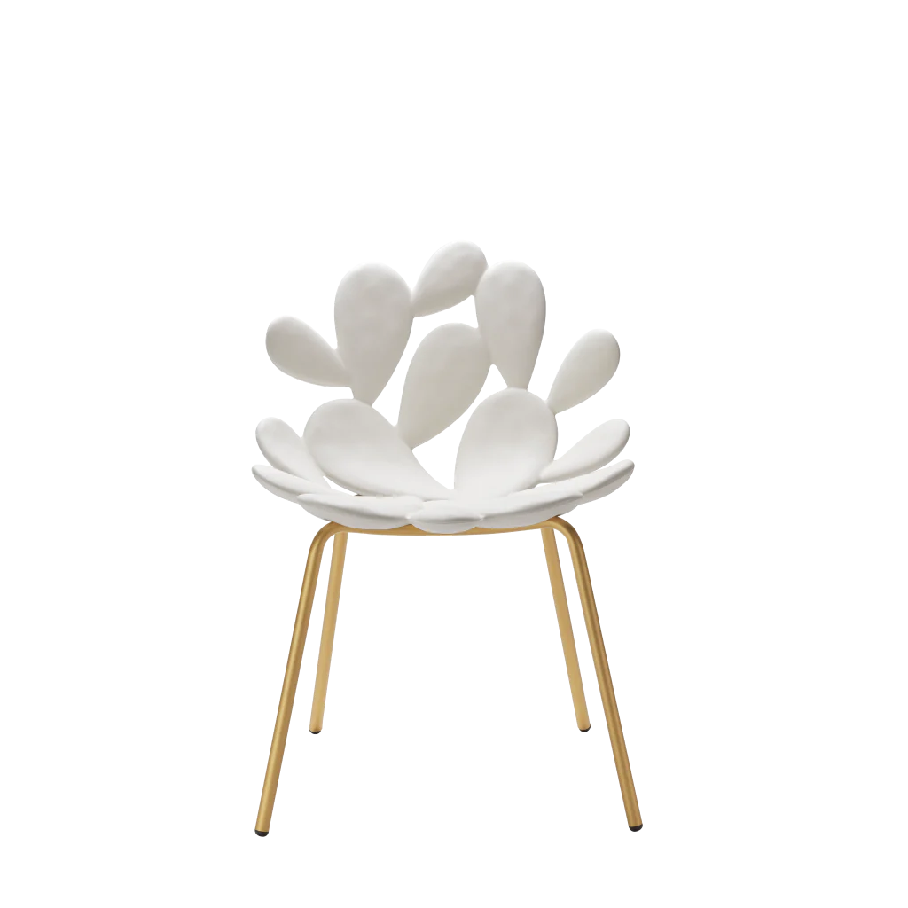 Qeeboo Filicudi Chair - White/Brass