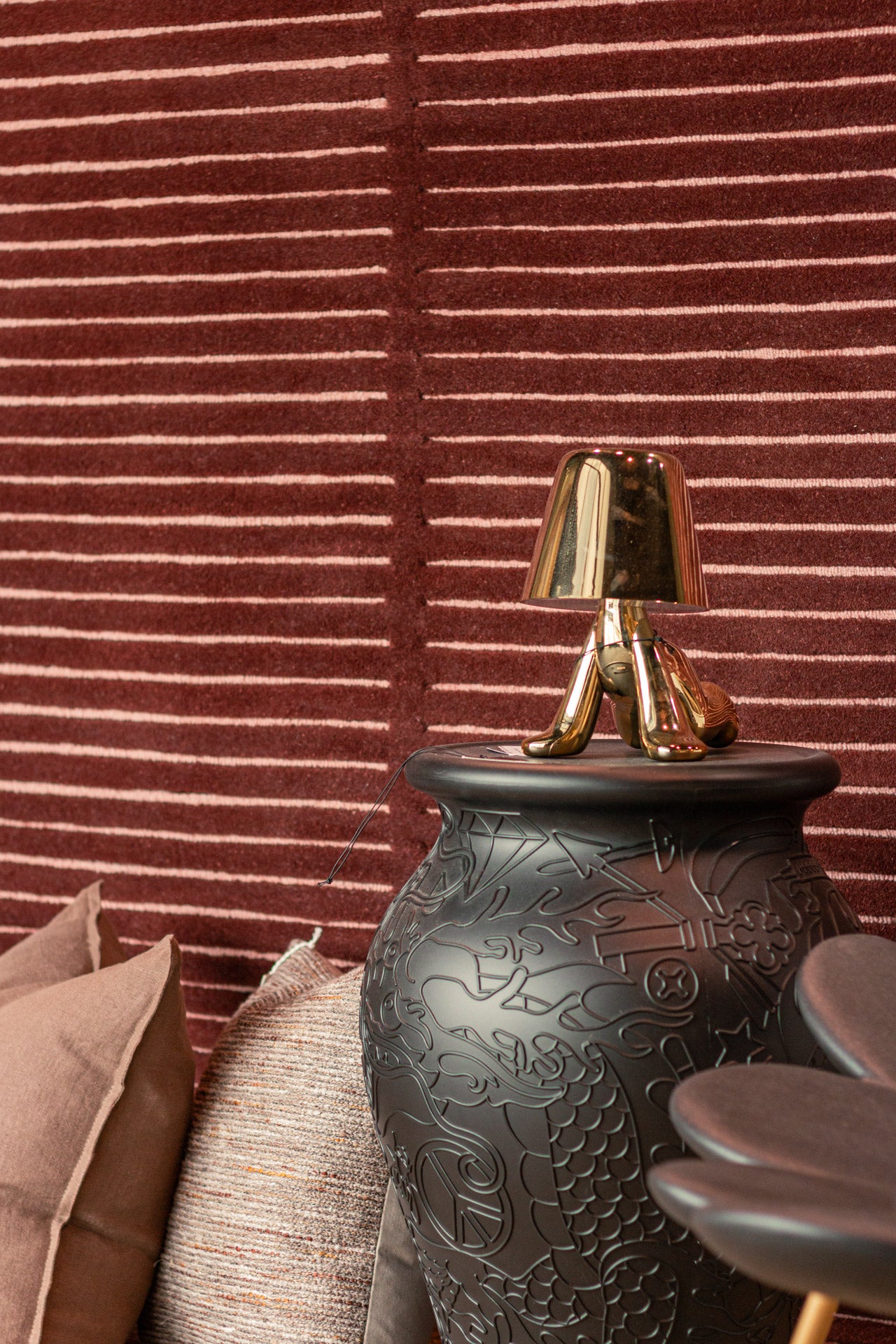 Qeeboo Ming Stool & Side Table - Black