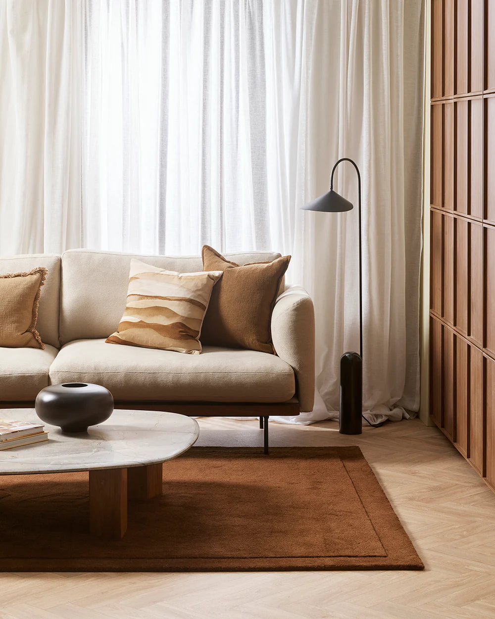 Norfolk Rug - Chocolate