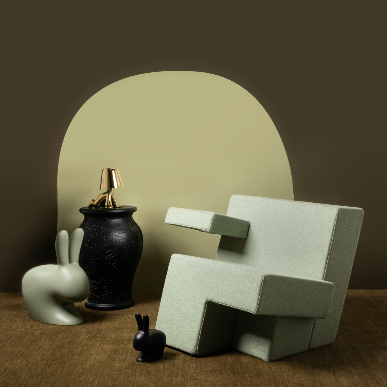 Qeeboo Primitive Armchair - Green