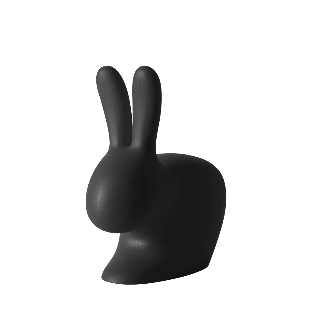 Qeeboo Rabbit Chair - Black