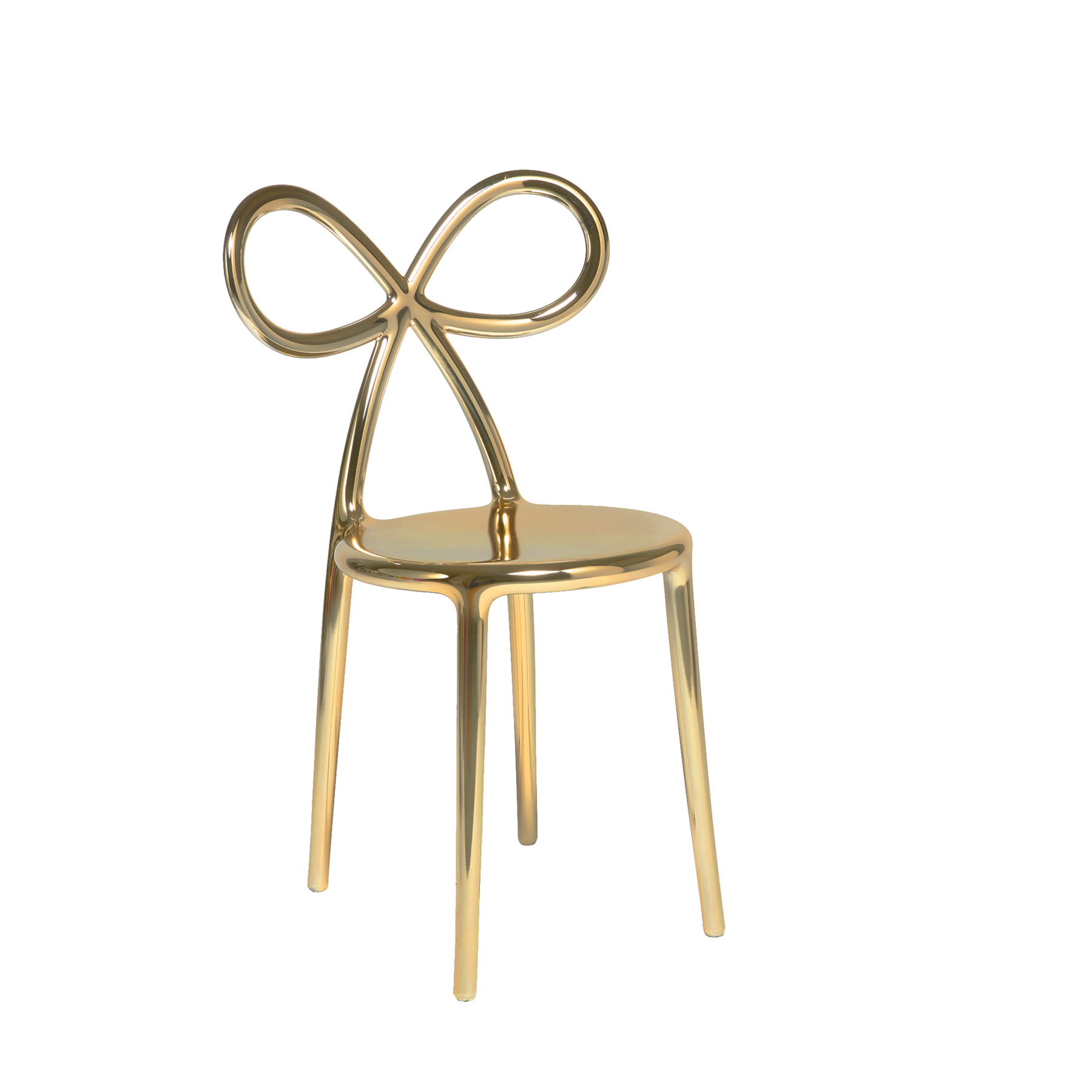 Qeeboo Ribbon Chair - Gold CLEARANCE