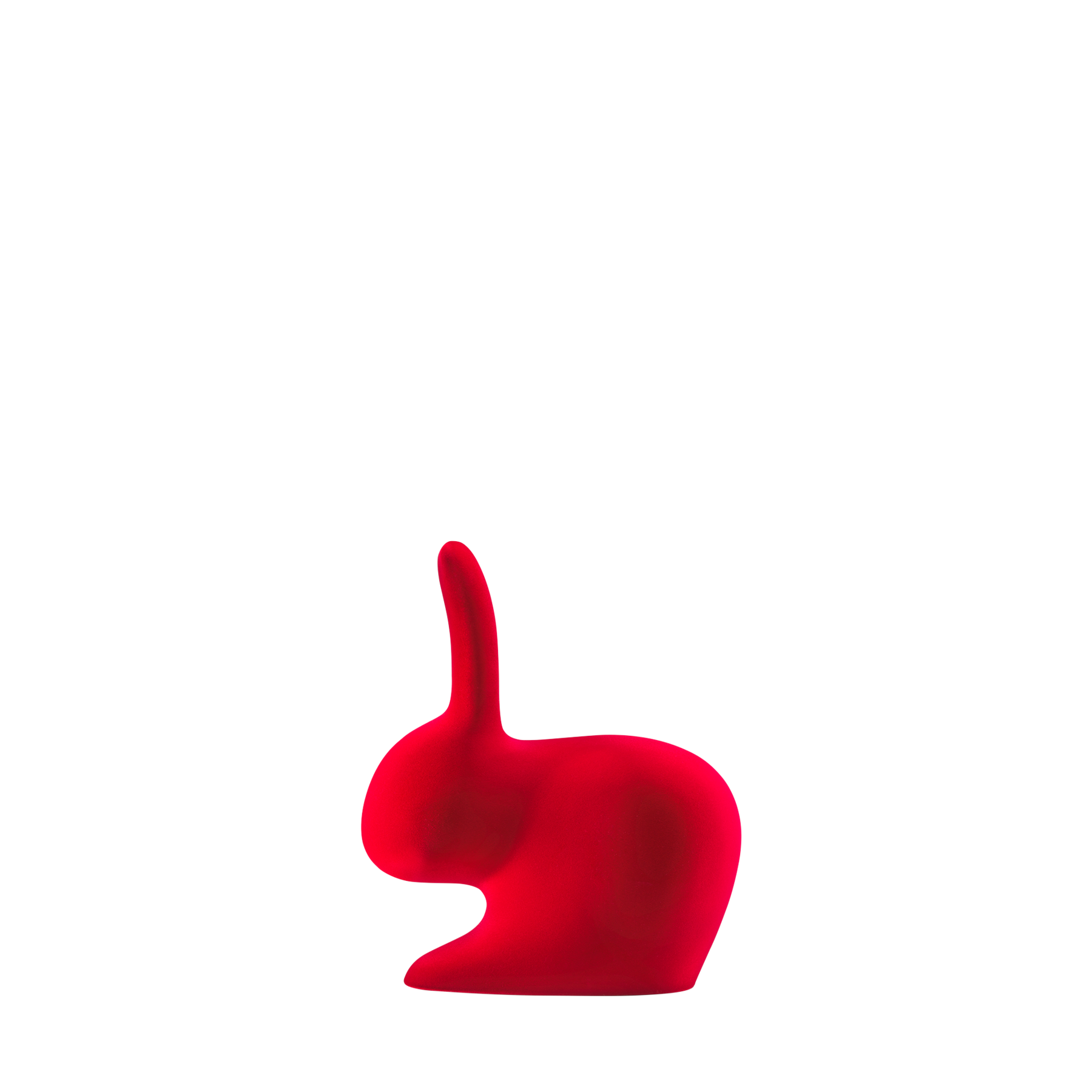 Qeeboo Rabbit XS Book End Velvet Finish - Red