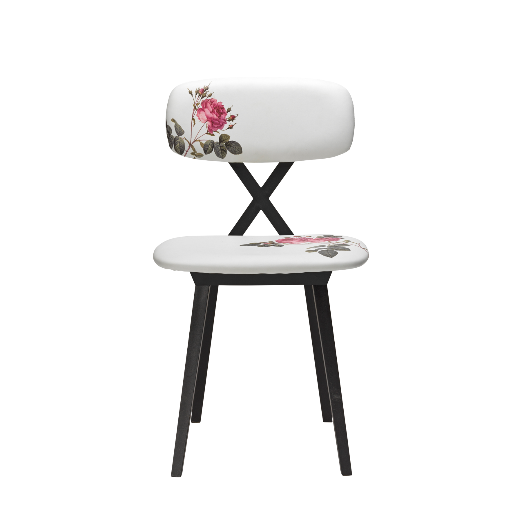 Qeeboo X Chair with Flower Cushion