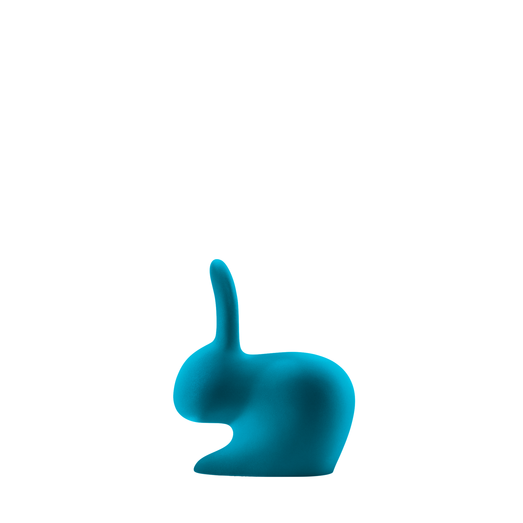 Qeeboo Rabbit XS Book End Velvet Finish - Turquoise