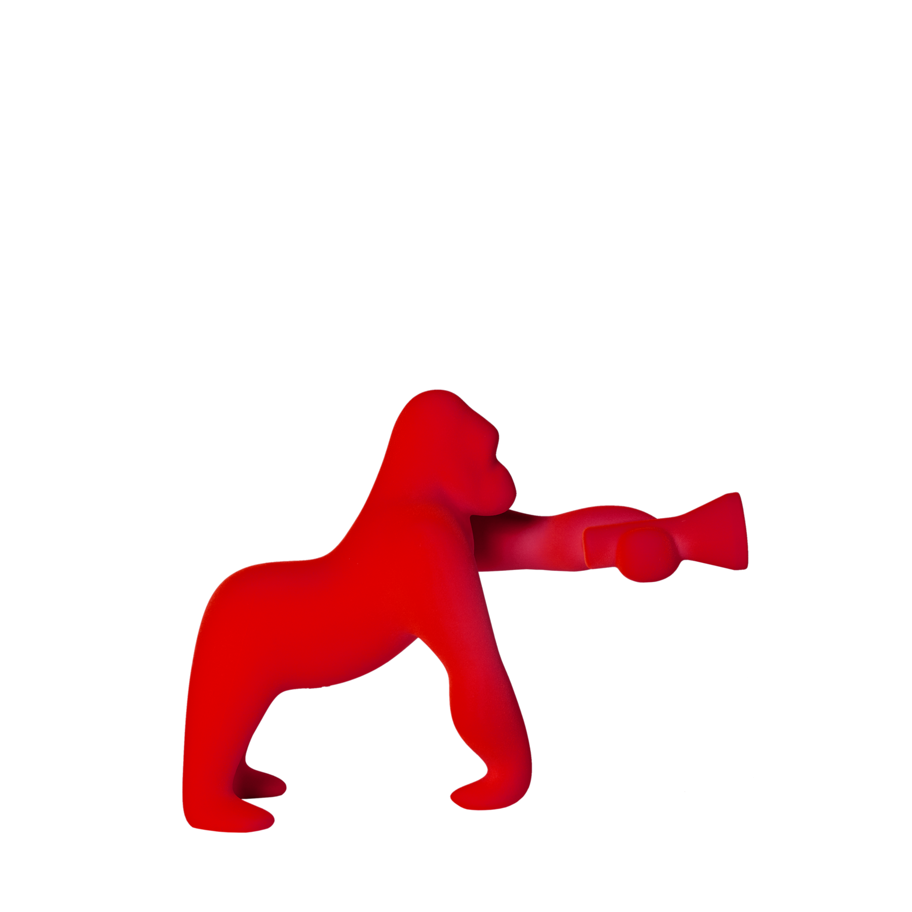 Qeeboo Kong (XS) Velvet Finish - Red