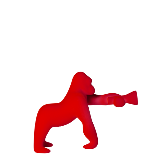 Qeeboo Kong (XS) Velvet Finish - Red