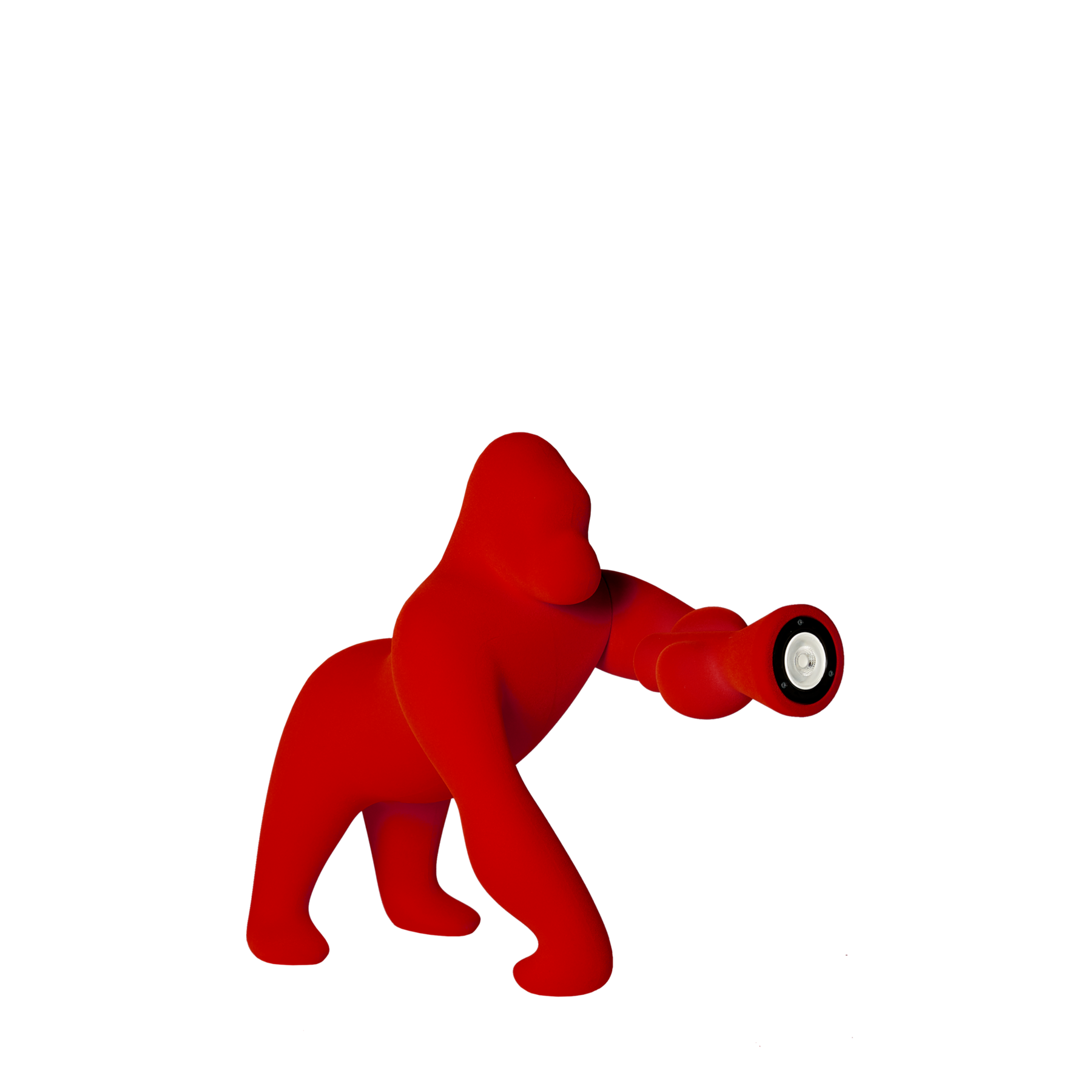 Qeeboo Kong (XS) Velvet Finish - Red