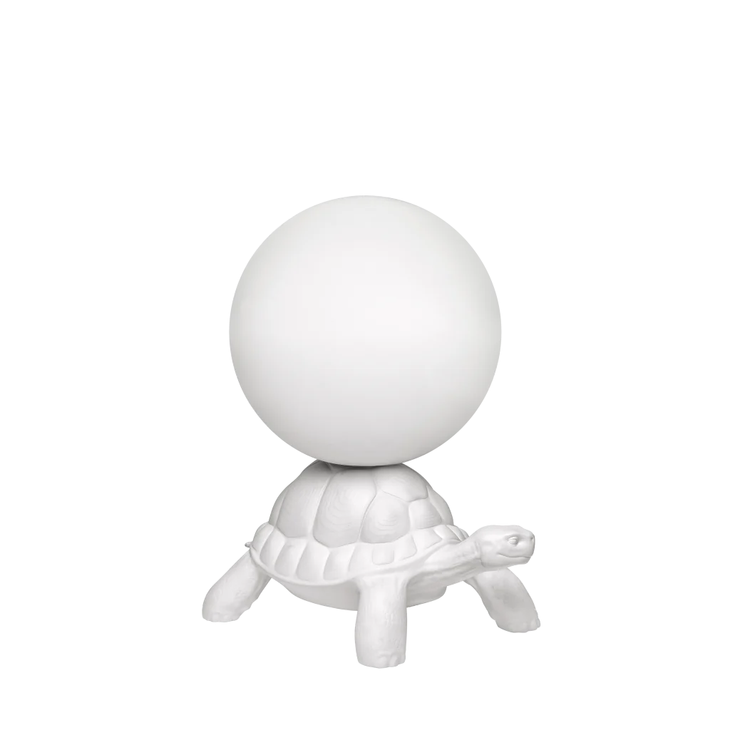 Qeeboo Turtle Carry Lamp - White