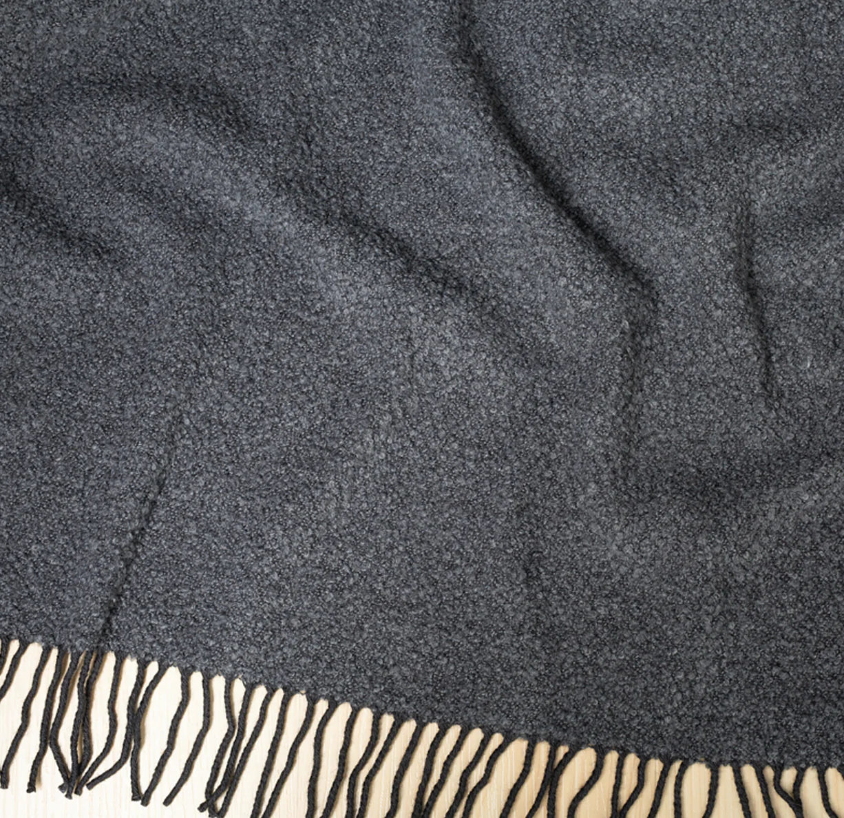 Wanaka Throw - Charcoal (CLEARANCE)